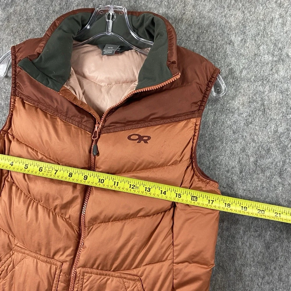 Outdoor Research Transcendent Down Vest‎ Women's Medium Orange Burgundy Gorpcore